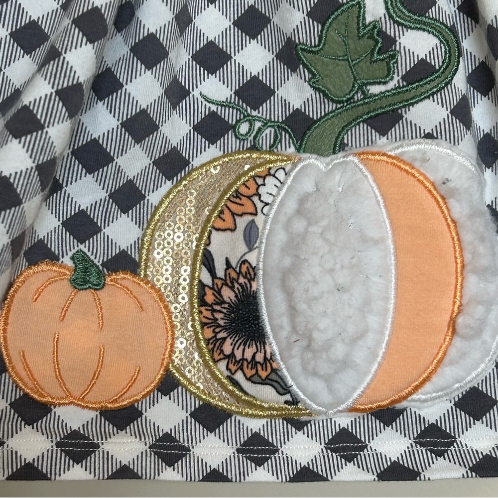 18M Bonnie Baby Thanksgiving Dress & Bloomers - Picture 2 of 8